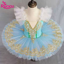 Ruoru Professional Ballet Costume Ballerina Ballet Tutu For Kids Girls Adult Princess Led Tutu Pancake Tutu Led Ballet Dress 2024 - buy cheap