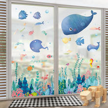 Pegatinas de pared de peces de algas marinas, calcomanías de pared DIY para habitaciones de niños, dormitorio de bebé, accesorios de decoración del hogar para Baño 2024 - compra barato
