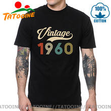 Tatooine-Camiseta Vintage 1960, camisa de 60 cumpleaños, nacida en 1960, Hello in club, 60 años, regalos de cumpleaños, camisetas 2024 - compra barato