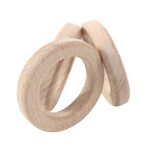 5PCS Baby Beech Wood Ring Teether Diamond Edge Wood Ring Teething Molar DIY Bracelet Baby Biting Toy Children's Products 2024 - buy cheap