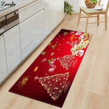 Zeegle Christmas Carpet Kitchen Rug Long Rectangle Hallway Carpet Living Room Floor Rug Anti Slip Sofa Foot Mat Yoga Area Rug 2024 - buy cheap