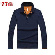 Mens Polo Shirt Casual Long Sleeve Male Cotton Polo Shirts Soild Slim Camisa Polo Shirt Men Spring Male Clothes Polosshirt 4XL 2024 - buy cheap