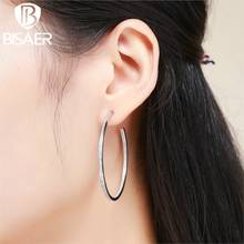 2019 Summer Style Luminous Clearly CZ, Large Circle Hoop Earrings For Women EarRings Fashion Jewelry Valentine's Day Gift 2024 - buy cheap