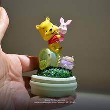 Figura de acción de 10cm de Winnie the Pooh colección de decoración de anime figurita mini muñeca chico modelo de juguete para regalo de niños 2024 - compra barato