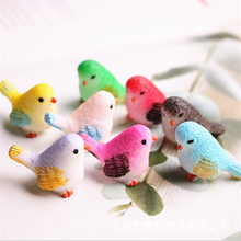 8pcs/lot Cute Multicolor 3D Little Parrot Bird  For Necklace Keychain Pendant DIY Making Accessories 2024 - buy cheap