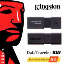 Original USB 3.0 Speed DataTraveler Kingston USB Flash Drive 16GB 32GB 64GB 16 32 64 GB Memory Pendrive Stick Pen Drive DT100G3 2024 - buy cheap