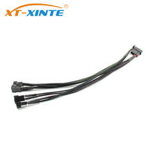 XT-XINT 4 Pin Fan Extention Cable Mainboard CPU PWM 1 to 3 Ways 4 Pin to 5x  Adapter Cable Computer Power Fan Splitter 2024 - buy cheap