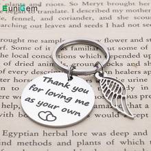 Stepmom Stepdad Gifts Keychain for Mother Father Stainless Steel Key Ring Keychains for Men Women Thanksgiving Day Birthday Gift 2024 - buy cheap