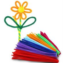 Dongzhur 100pcs/Set Multicolor Craft Toy Chenille Stems DIY Pipe Garden Toys Kinder Material Kids Handicraft Cleaners Creat J5Z6 2024 - buy cheap