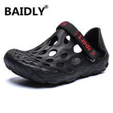 Summer Men Sandals New Breathable Beach Clogs Sandals Hollow Casual Water Shoes Male Slippers Sandalia Masculino Adulto 2024 - buy cheap