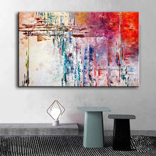 100% Handmade Oil Painting On Canvas Abstract Colorful Thick Oil Canvas Painting Wall Decor Large Size Wall Art Modern 2024 - buy cheap