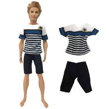 NK NEWEST Prince Ken Doll Clothes Fashion Suit Cool Outfit For Barbie Boy KEN Doll Children's Birthday Presents Gift 025D 10X 2024 - buy cheap