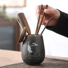 Японская печь Huan Cai чайная церемония Liujunzi Wenge деревянный набор чайной церемонии керамический кунг-фу чайная церемония нулевой чайный набор Siteel 2024 - купить недорого