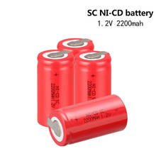New Electric Drill Sub C Battery 1.2V 2200mah SC Ni-CD Rechargeable Batteries for DIY Hitachi Bosch Power Tools SC Battery Pack 2024 - buy cheap