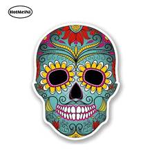 HotMeiNi 13cm x 8cm Mexican Sugar Skull Vinyl Sticker AUTO MOTO Decor BIKE MOTORCYCLE TUNING Decal Laptop Car Helmet Styling 2024 - buy cheap