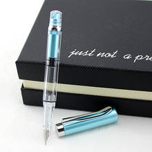 High quality 698 Transparent Piston Fountain Pen Demonstrator ink  Pen 2024 - buy cheap