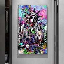 Abstract New York Cityscape Posters Canvas Painting Cuadros Posters Prints Wall Art for Living Room Home Decor (No Frame) 2024 - buy cheap