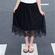 2020 New Lace Skirt Long Skirt Summer Winter New Casual Loose Kids High Waist Elastic Children Girls Skirts For 5T-16T AA4467 2024 - buy cheap