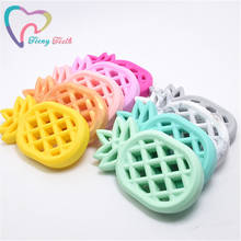 20 PCS Pineapple Teether Baby Silicone Ananas Toy Newborn Nursing Accessories Pineapple DIY Jewelry Making Beads Chew Pendant 2024 - buy cheap