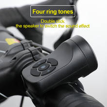 ABS USB 4Voices 120db Bicycle Bell Warning Safety Bike Handlebar Electric Horn Waterproof MTB Parts Cycling Accessories Dropship 2024 - buy cheap
