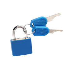 Pequeno mini fechaduras de aço forte cadeado mala viagem diário bloqueio com 2 chaves cadeado com chave d91115 2024 - compre barato