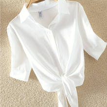 Camisa a rayas para mujer, blusa coreana, talla grande 4xl 2024 - compra barato
