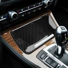Carbon Fiber Storage Box Trim Cover Interior Styling for BMW 5 Series F10 11-17  car accessories Automotive Interior Stickers 2024 - buy cheap
