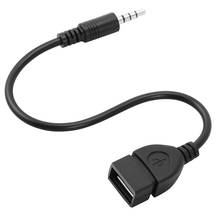 Car 3.5mm Male to USB female Cable For Kia Rio K2 Buick Citroen C4 C5 C3 xsara picasso berlingo 2024 - buy cheap