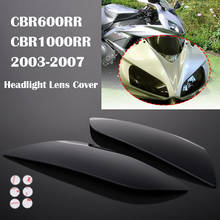 2Pcs Motorcycle Headlight Cover Lens Screen Protector for 2004-2007 CBR1000RR 2003 2004 2005 2006 Honda CBR 600 RR 600RR Smoke 2024 - buy cheap