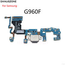 USB-коннектор для зарядного порта, док-станция с разъемом, штекер, гибкий кабель для Samsung Galaxy S9 G960F G960U G9600, SM-G960F/U 2024 - купить недорого