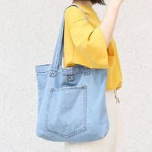 Denim Shoulder Hand Bag For Woman Shoulder Bag Youth Simple Designer New Jeans Bags Women Handbags Denim Sac A Main Bolsos 2024 - buy cheap