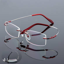 Rimless Titanium Eyeglasses Flexible Optical Frame Prescription Spectacle Ultra-light Frameless Glasses Myopia Eye glasses 2024 - buy cheap