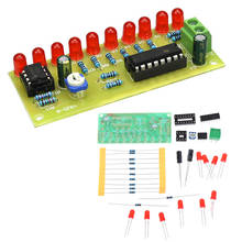 Kit de luz LED electrónico para manualidades, módulo de luz de flujo de agua, + CD4017 NE555, controlador alimentado por agua, Circuito rojo NE555, 1 ud. 2024 - compra barato