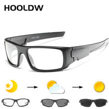 Hoold w óculos de sol fotocromático, masculino, para dirigir, polarizado, dia, noite, óculos camaleão, mudança de cor 2024 - compre barato