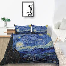 Thumbedding Van Gogh Bedding Set Artistic Classic Print Duvet Cover King Queen Double Full Twin Single Unique Design Bed Set 2024 - buy cheap