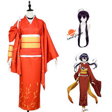 Disfraz de Anime Bungou Stray Dogs Kyoka Izumi, traje de fiesta, peluca, ropa japonesa, vestido de fiesta para máscaras de Halloween, niña y mujer 2024 - compra barato