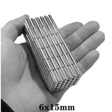 5~150PCS 6x15 mm Thick Strong Cylinder Rare Earth Magnet 6mm*15mm Round Neodymium Magnet 6x15mm Small Magnet Disc 6*15 mm N35 2024 - buy cheap