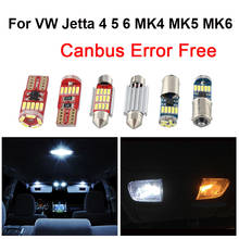White Canbus No Error Car LED Bulbs Interior Reading Map Dome Ceiling Light Kit For VW Jetta 4 5 6 MK4 MK5 MK6 1998-2018 2024 - buy cheap