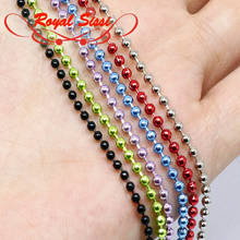 Royal Sissi 5optional colors fly tying brass bead chain Dia. 2mm/2.4mm metal eyes chain dragon fly midges eyes tying materials 2024 - buy cheap