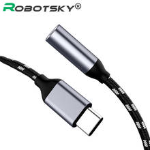 Tipo c para 3.5mm jack conversor de fone de ouvido usb tipo-c 3.5 aux adaptador de fone de ouvido para samsung huawei companheiro 20 xiaomi usb c cabo de áudio 2024 - compre barato