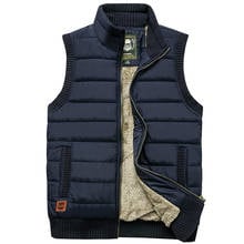 Newest 2020 Autumn Winter Men Coat Warm Sleeveless Jacket Casual Men Vest Coat Fleece Army Green Waistcoat plus Size clothing 2024 - buy cheap