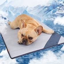 Охлаждающий летние с мягкой подкладкой коврик для собак, одеяло для кошек, диван, дышащая кровать для питомцев, летняя моющаяся кровать для маленьких, средних и больших собак и автомобиля 2024 - купить недорого