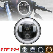Яркий светодиодный проектор 90 Вт 5-3/4 дюйма 5,75 дюйма, фара DRL для Harley Sportster XL883 XL1200 Dyna Softail Fat Boy Bob Street XG 2024 - купить недорого
