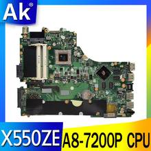 Placa-mãe para computador portátil asus vm590z, a555z, x555z, x550ze, x550za, x550z, x550, k550z, k555z, 100%, placa principal x550ze com iluminação 2024 - compre barato