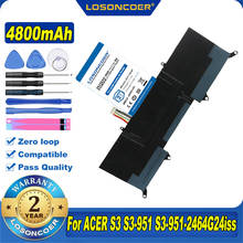 100% Original LOSONCOER AP11D4F AP11D3F Battery For Acer Aspire S3 S3-951 S3-391 MS2346 AP11D3F AP11D4F 3ICP5/65/88 3ICP5/67/90 2024 - buy cheap