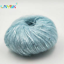 1 balls *50g Characteristic Paillette wool  big yarn for crochet Sequin chunky wool yarn knitting Hand threads mohair crochet t4 2024 - buy cheap