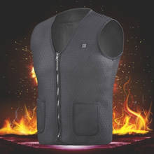 2018 Clothing Hot Compress Electric Vest Heated Jacket Heated Winter Body Warmer Warm Heated Pad Physiotherapy Thermal 2024 - buy cheap