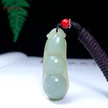 Cynsfja pingente de amuleto jade, natural com certificado raro japonês verde, feito a mão, presentes de aniversário 2024 - compre barato