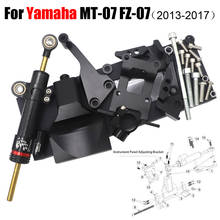 MT07 FZ07 Full Set of Steering Damper Mounting Bracket Kit for YAMAHA MT-07 FZ-07 2014 2015 2016 2017 FZ 07 MT 07 2024 - buy cheap