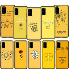 T196 Yellow Aesthetic Printed Case for Samsung Galaxy Note 8 9 10 S6 S7 S8 S9 S10 S10E S20 Ultra Plus Edge Lite 2024 - buy cheap